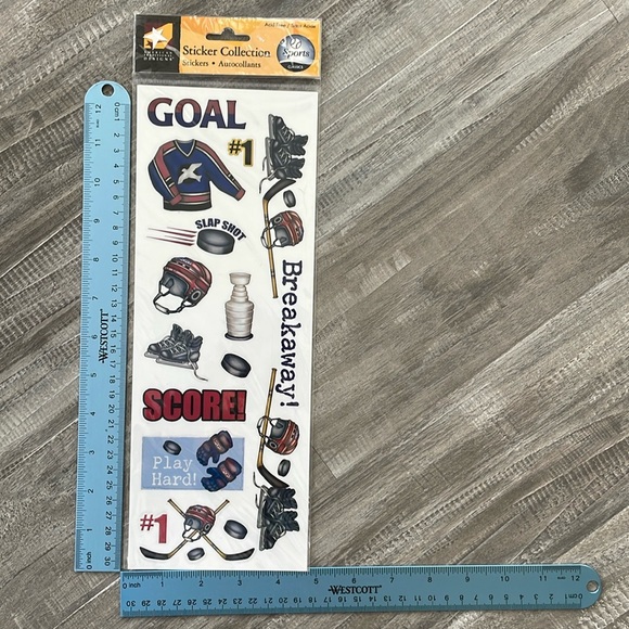 NWT 6 Hockey Themed Sticker Packages - Variety of Sizes and Styles! - Picture 3 of 17